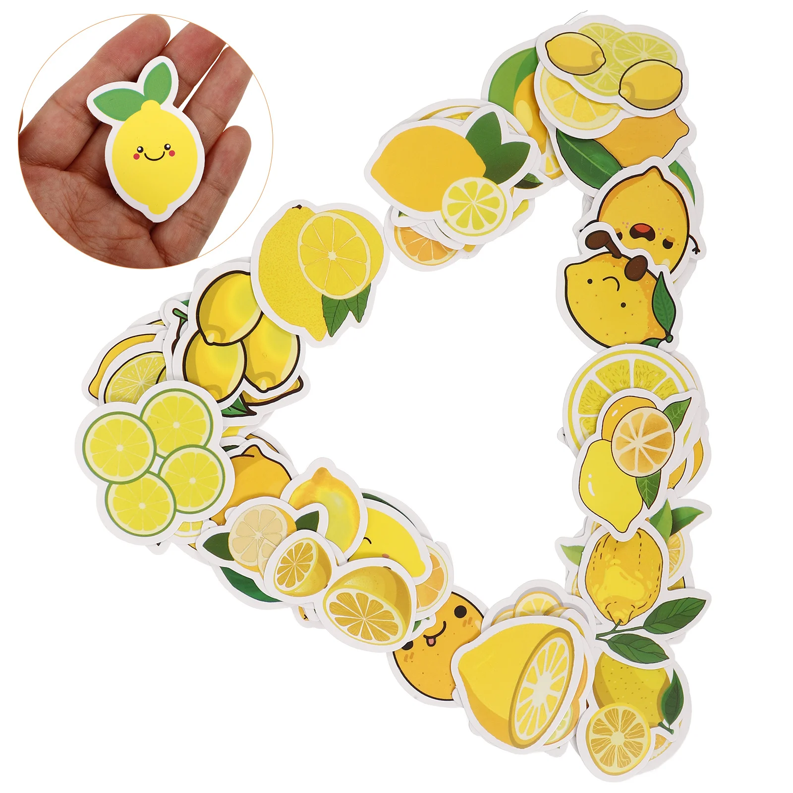 50Pcs Lemon Stickers Cute Cartoon Decal for Laptop Suitcase Notebook DIY Decorative Stickers Bulk Adhesive Decals for Teens
50Pcs Lemon Stickers Cute Cartoon Decal for Laptop Suitcase Notebook DIY Decorative Stickers Bulk Adhesive Decals for Teens