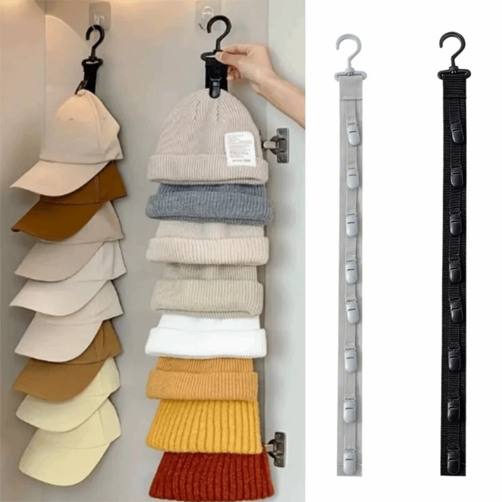 Metal Hanging Hat Storage Clips Holder with 8 Non-Slip Clips with Hook Over-The-Door Hat Organizer Shock Proof Multilayer
Metal Hanging Hat Storage Clips Holder with 8 Non-Slip Clips with Hook Over-The-Door Hat Organizer Shock Proof Multilayer