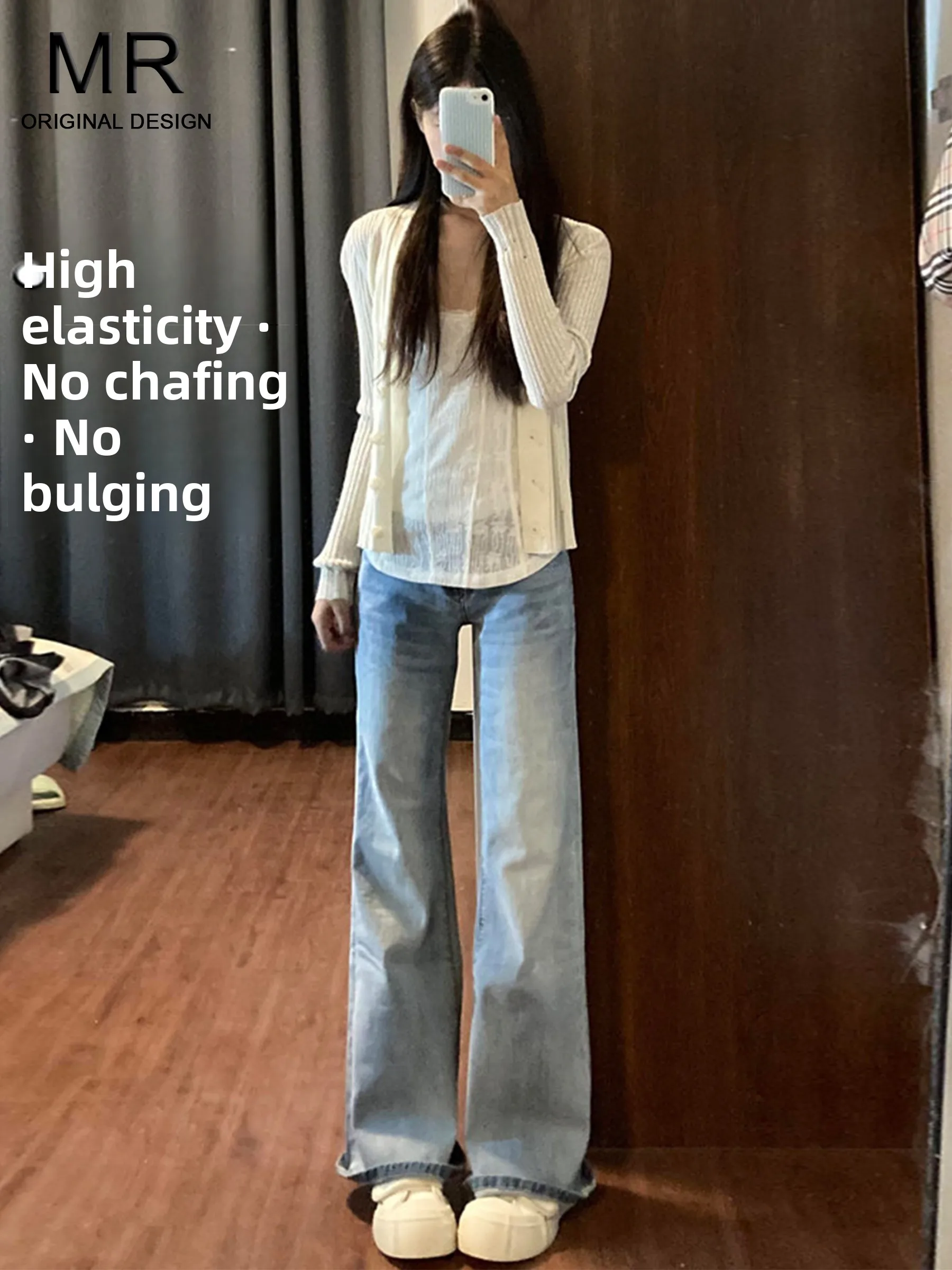 Low Waist Bell Bottom Denim Jeans Women's Light Blue American Style Washed out Slimming Summer Jeans Casual High Waist
Low Waist Bell Bottom Denim Jeans Women's Light Blue American Style Washed out Slimming Summer Jeans Casual High Waist