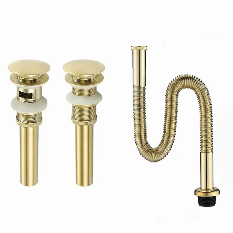 brushed gold color Basin Pop up drain-pipe Basin Sink Drain Pipe with&without overflow DP909
brushed gold color Basin Pop up drain-pipe Basin Sink Drain Pipe with&without overflow DP909