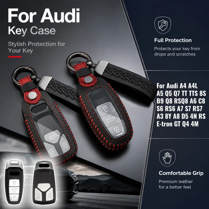 Car Key Cover For Audi A4 B9 A5 A6 8S 8W Q5 Q7 4M S4 S5 S7 TT TTS TFSI RS A7 S7 RS7 A3 8Y A8 D5 Key Protector
Car Key Cover For Audi A4 B9 A5 A6 8S 8W Q5 Q7 4M S4 S5 S7 TT TTS TFSI RS A7 S7 RS7 A3 8Y A8 D5 Key Protector