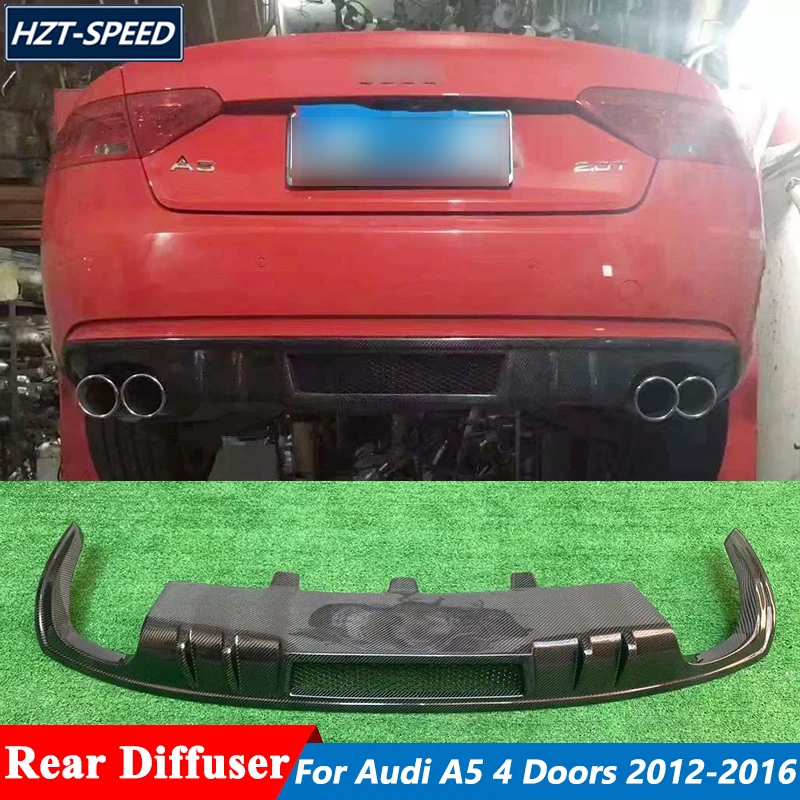 D-образный диффузор для заднего бампера из углеродного волокна для Audi A5, Стандартная настройка 4 дверей автомобиля 2012-2016
D-образный диффузор для заднего бампера из углеродного волокна для Audi A5, Стандартная настройка 4 дверей автомобиля 2012-2016