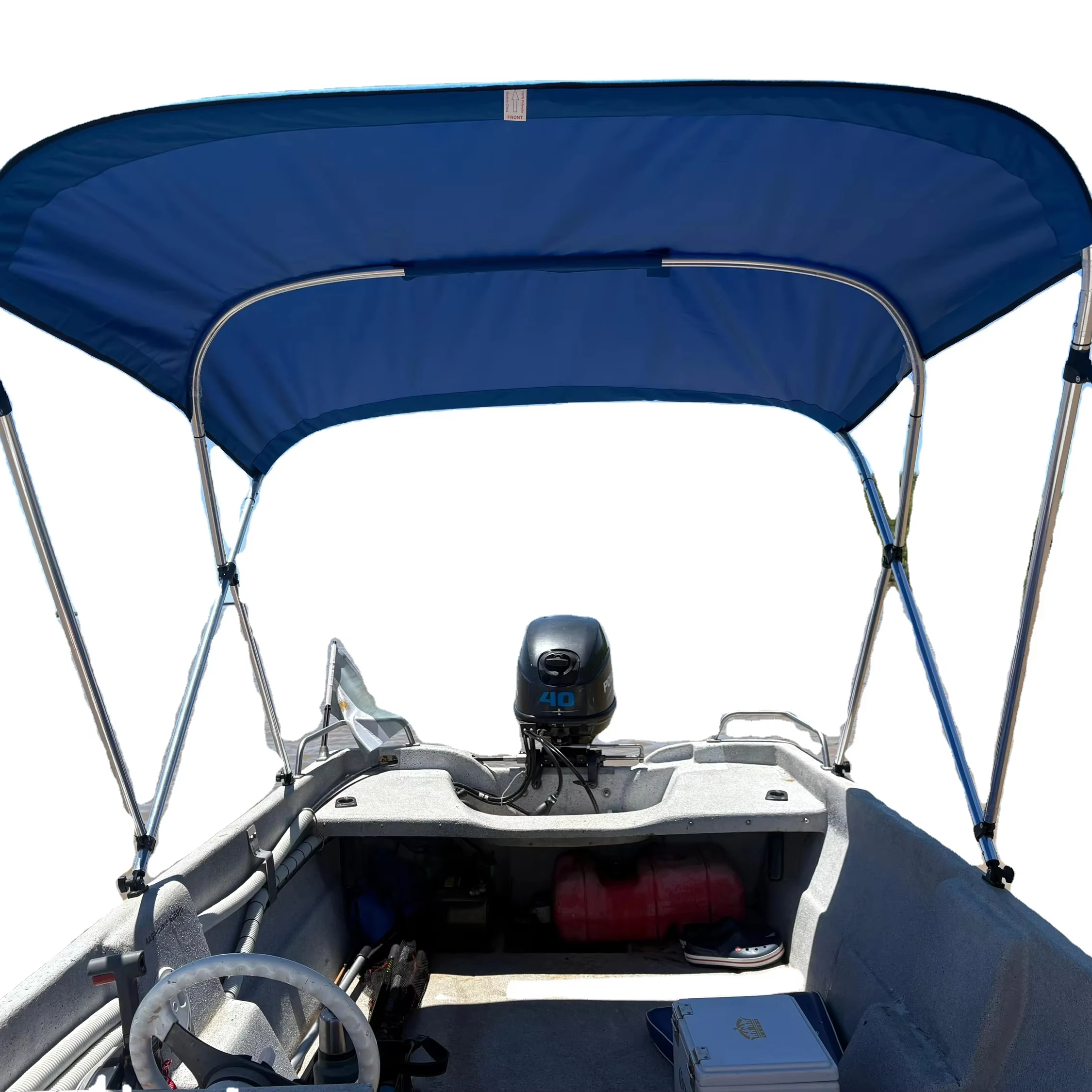 New 3&4 Bow Aluminum Tube Boat Bimini Top with PVC Windshield Canopy for Boat Stylish and Durable
New 3&4 Bow Aluminum Tube Boat Bimini Top with PVC Windshield Canopy for Boat Stylish and Durable