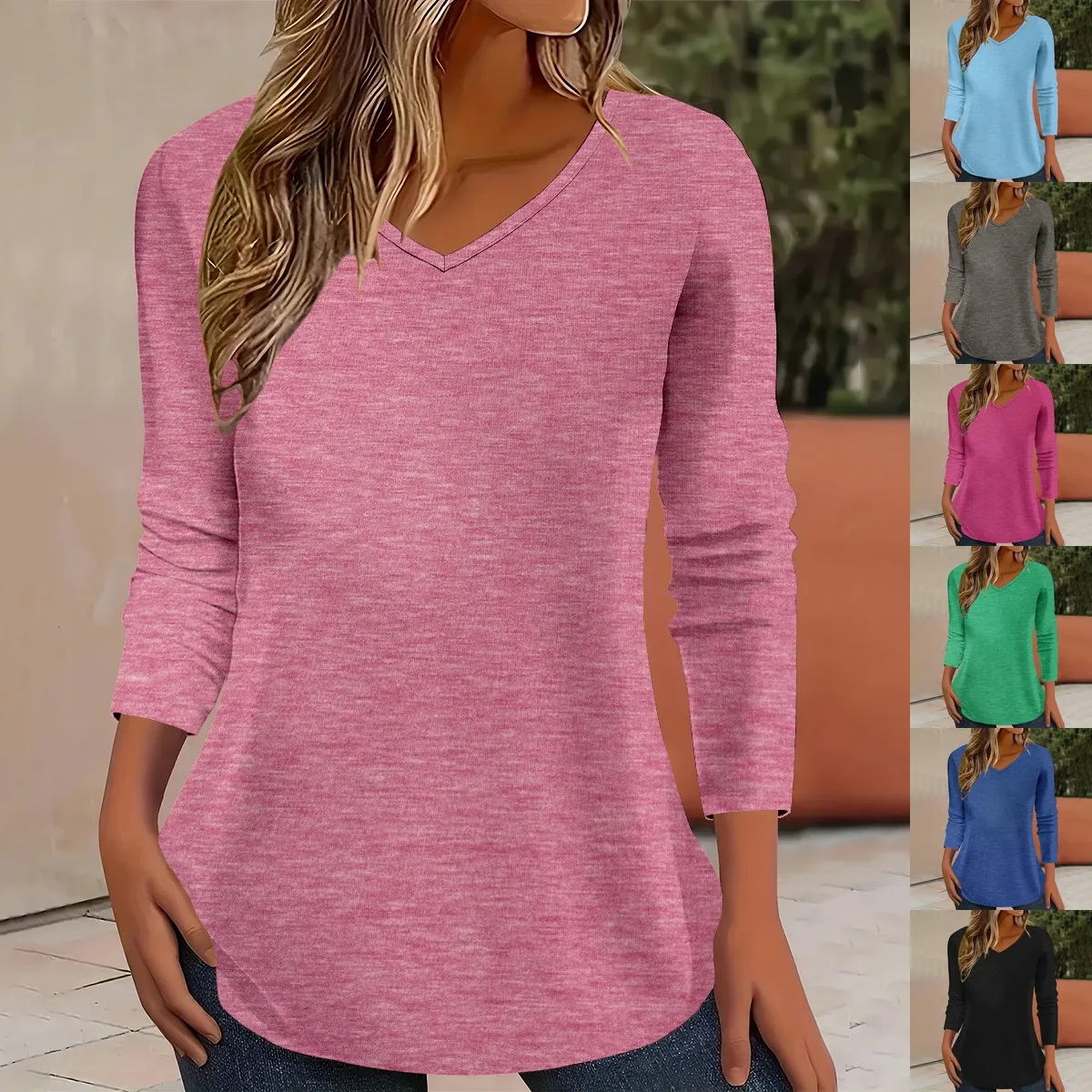 2026 Европейские и американские модные женские осенне-зимние цветные хлопковые футболки с v-образным вырезом
2026 Европейские и американские модные женские осенне-зимние цветные хлопковые футболки с v-образным вырезом