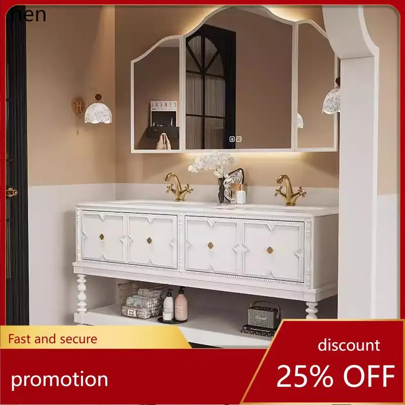 HXL high-end French combination washbasin wash basin solid wood bathroom floor-to-ceiling bathroom cabinet
HXL high-end French combination washbasin wash basin solid wood bathroom floor-to-ceiling bathroom cabinet