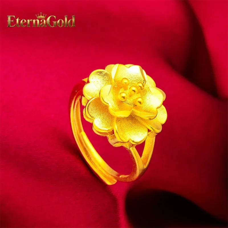 EternaGold 24K Gold 3D Flower Ring | AU999 Pure Gold, layered petal design, diamond-encrusted stamen, elegant and romantic for
EternaGold 24K Gold 3D Flower Ring | AU999 Pure Gold, layered petal design, diamond-encrusted stamen, elegant and romantic for