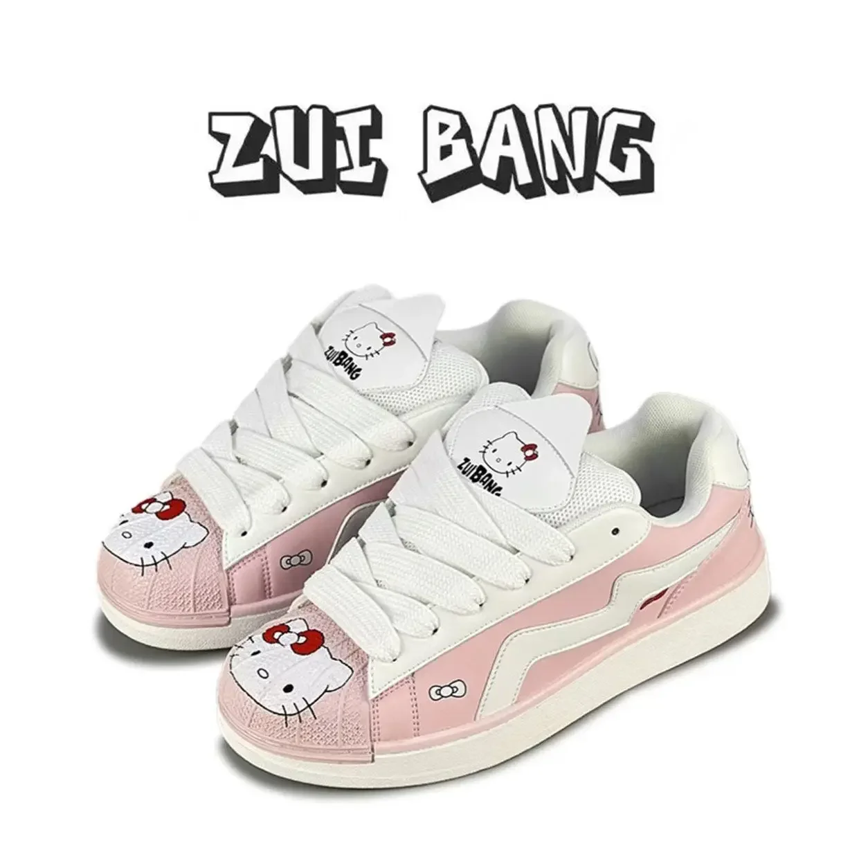Kawaii Hello Kitty, розовые низкие туфли для девочек, универсальная повседневная обувь в стиле ретро с рисунком аниме, милая студенческая спортивная обувь
Kawaii Hello Kitty, розовые низкие туфли для девочек, универсальная повседневная обувь в стиле ретро с рисунком аниме, милая студенческая спортивная обувь