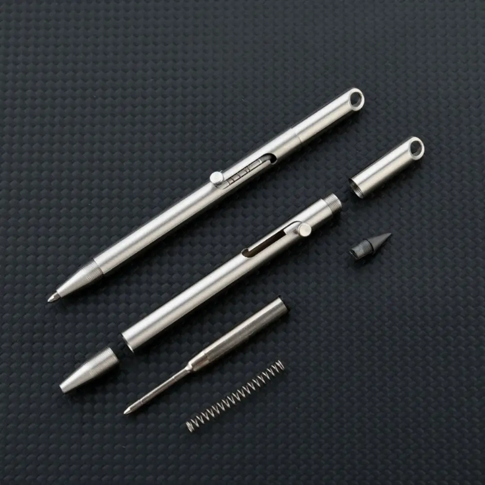 Neutral Stainless Steel Ballpoint Pen No Sharpening Push Mechanism Keychain Pen Pencil Emergency Writing
Neutral Stainless Steel Ballpoint Pen No Sharpening Push Mechanism Keychain Pen Pencil Emergency Writing