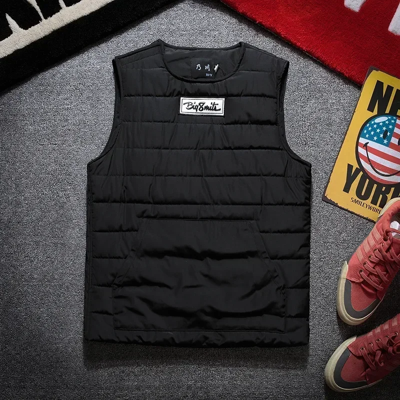 Round Neck Vest Men's Autumn Winter Padded Thickened Thermal Vest Wearing Japanese Fashion Side Zipper Sleeveless Coat Pullover
Round Neck Vest Men's Autumn Winter Padded Thickened Thermal Vest Wearing Japanese Fashion Side Zipper Sleeveless Coat Pullover