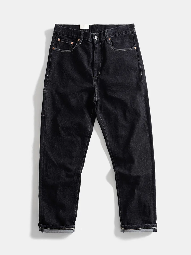 Прямые джинсы с завязками в стиле ретро, легкая эластичная рабочая одежда, повседневные длинные брюки для мужчин, осенний сезон, хлопковая джинсовая одежда
Прямые джинсы с завязками в стиле ретро, легкая эластичная рабочая одежда, повседневные длинные брюки для мужчин, осенний сезон, хлопковая джинсовая одежда