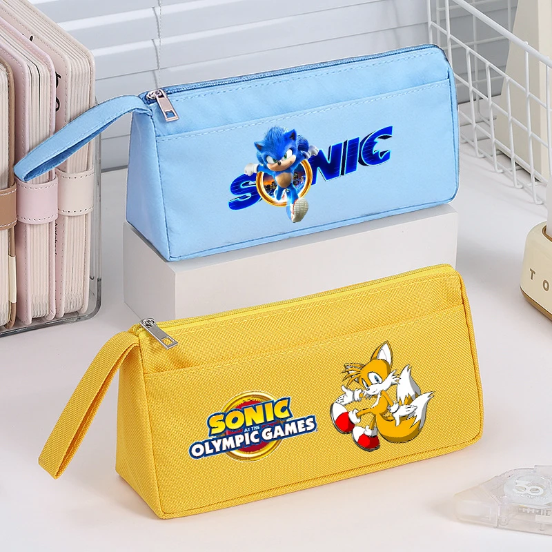 Sonics Pencil Case Hot Game Print Student Double Layer Stationery Bag Cartoon School Pen Pouch Study Stationery Supplies Gift
Sonics Pencil Case Hot Game Print Student Double Layer Stationery Bag Cartoon School Pen Pouch Study Stationery Supplies Gift