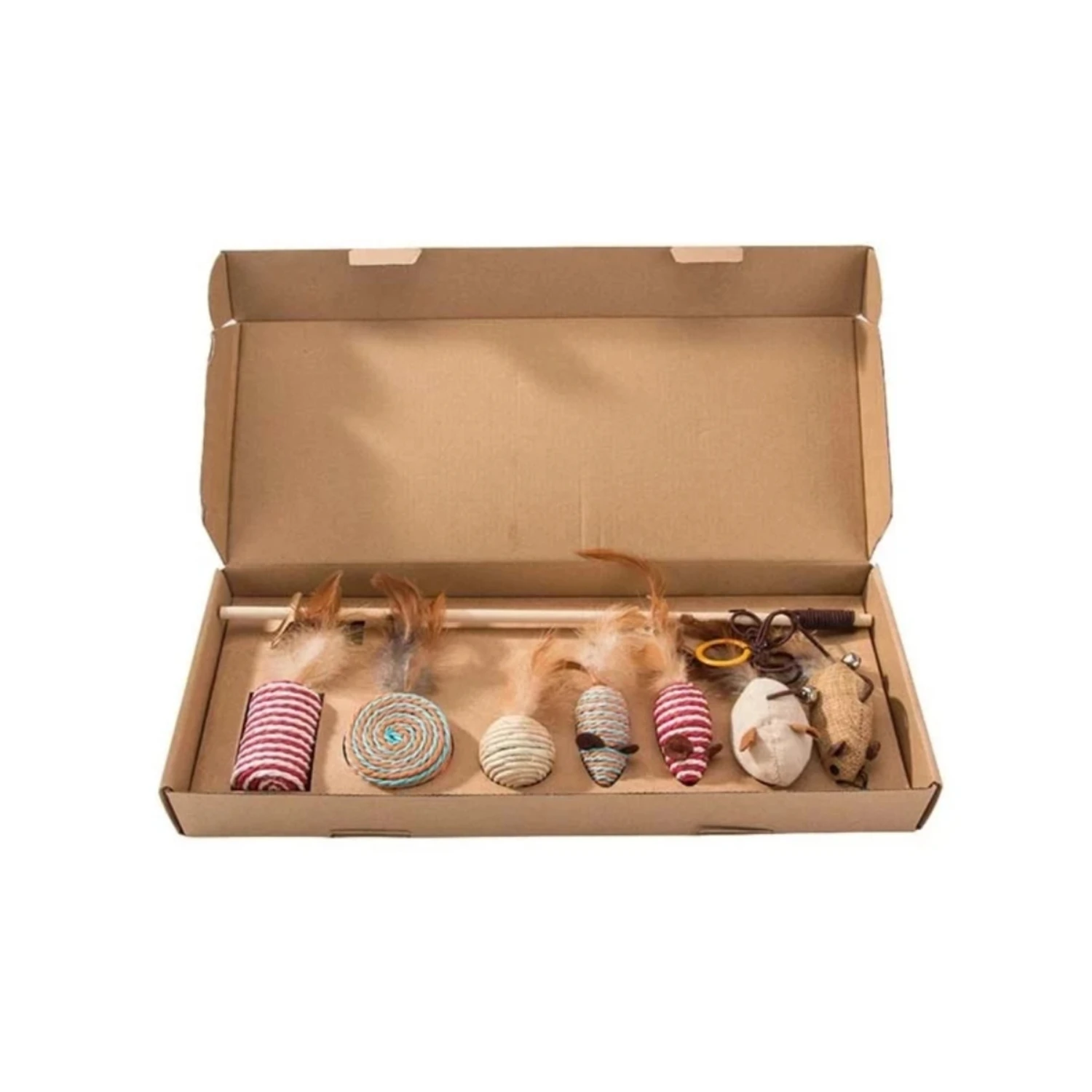 Wood Cat Toy Feather Set Interactive Pets Fishing Rod Funny Pet Products Mouse Paw Games Cute Toys Linen Cats Stick Dropship
Wood Cat Toy Feather Set Interactive Pets Fishing Rod Funny Pet Products Mouse Paw Games Cute Toys Linen Cats Stick Dropship