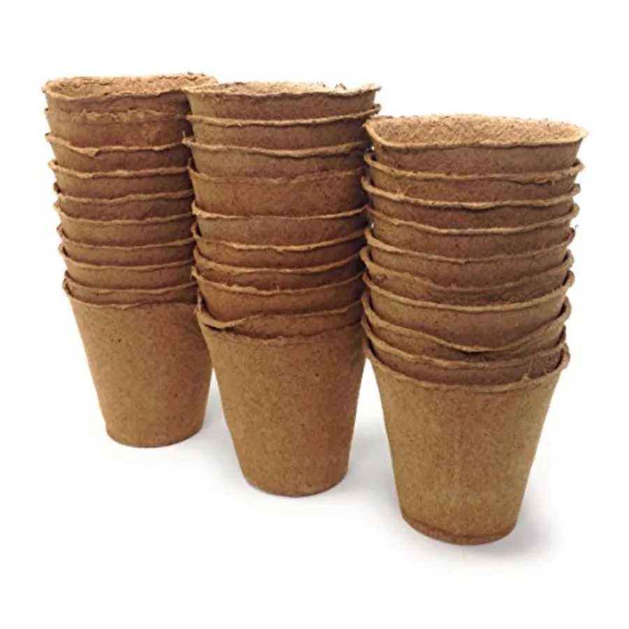 Plant Starter Peat Pots 30 Pack of 3 Inch Pots for Your Garden Greenhouse or Nursery Ideal for Organic Seed Planting Gardening
Plant Starter Peat Pots 30 Pack of 3 Inch Pots for Your Garden Greenhouse or Nursery Ideal for Organic Seed Planting Gardening