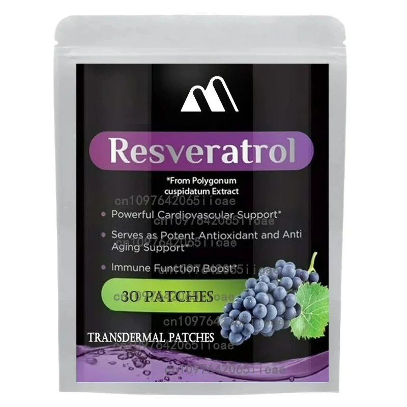 30 Patches Resveratrol Transdermal Patche supports Heart, Joint, Brain, Immune Health & Anti-Aging
30 Patches Resveratrol Transdermal Patche supports Heart, Joint, Brain, Immune Health & Anti-Aging