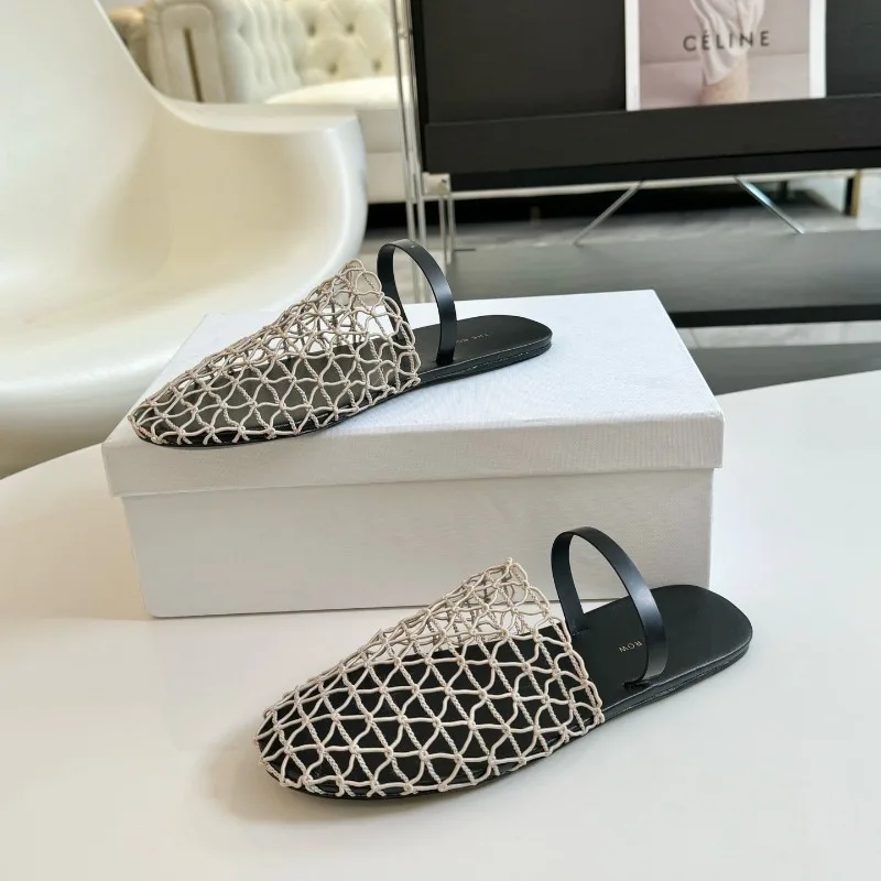 Summer New Women's Shoes Exquisite Air Mesh Flat Sandals for Woman Fashion Baotou Casual Shoes Designer Shoes Sandalias De Mujer
Summer New Women's Shoes Exquisite Air Mesh Flat Sandals for Woman Fashion Baotou Casual Shoes Designer Shoes Sandalias De Mujer