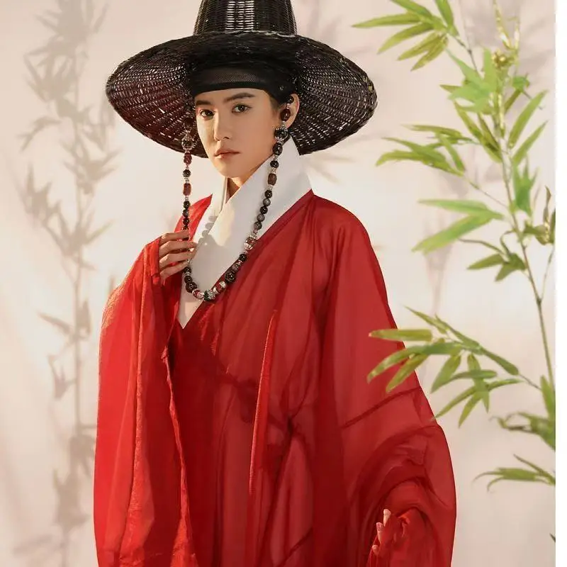 Traditional Chinese Ming Dynasty Hanfu Men Women Cross Collar Large Sleeve Long Robe Halloween Event Graduation Cosplay Costume
Traditional Chinese Ming Dynasty Hanfu Men Women Cross Collar Large Sleeve Long Robe Halloween Event Graduation Cosplay Costume