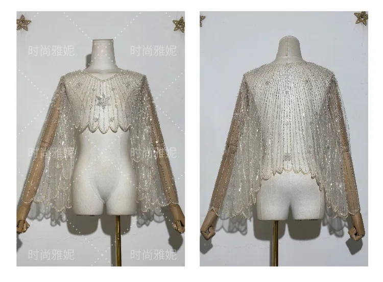 Новая накидка-жакет с бисером и стразами в виде цветов, модная куртка для музыкальных фестивалей, пляжная накидка-топ для женщин
Новая накидка-жакет с бисером и стразами в виде цветов, модная куртка для музыкальных фестивалей, пляжная накидка-топ для женщин