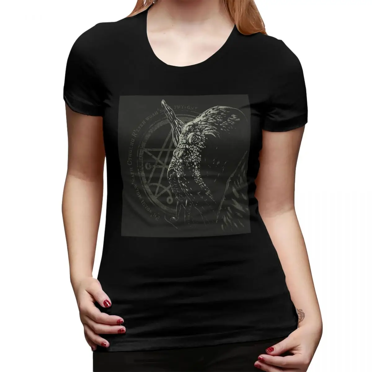 Dread Cthulhu - Chant - Lovecraft T-Shirt for Women Crew Neck Streetwear T Shirts Women's Tees Short Summer Clothes Tops
Dread Cthulhu - Chant - Lovecraft T-Shirt for Women Crew Neck Streetwear T Shirts Women's Tees Short Summer Clothes Tops