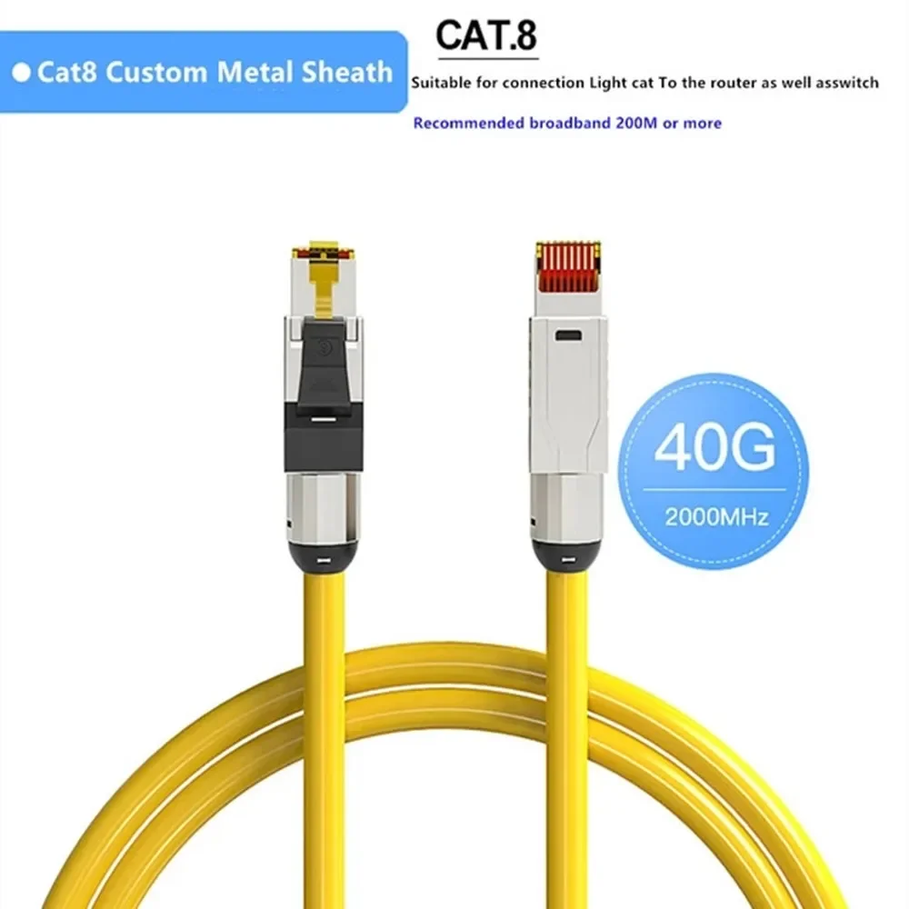 Сетевой кабель RJ45 Cat8, 40 Гбит/с, 2000 МГц, коннектор Ethernet для обжима типа, кабели из оптического волокна, кабель для маршрутизатора 10 м, 15 м, 20 м, 25 м, 30 м, 50 м
Сетевой кабель RJ45 Cat8, 40 Гбит/с, 2000 МГц, коннектор Ethernet для обжима типа, кабели из оптического волокна, кабель для маршрутизатора 10 м, 15 м, 20 м, 25 м, 30 м, 50 м