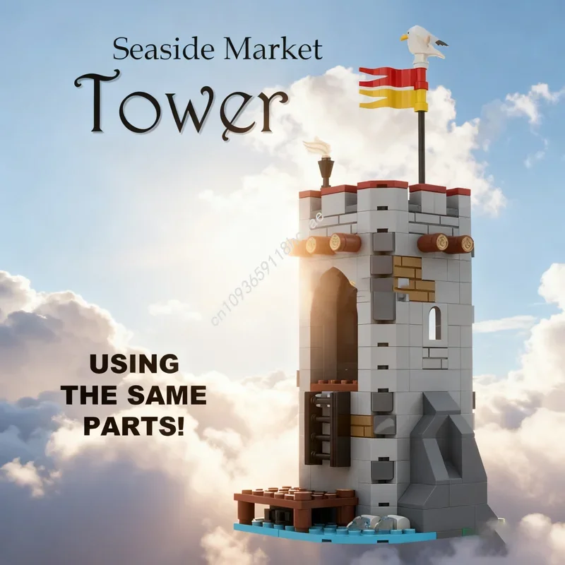 236pcs MOC Seaside Market Tower FIX Castle Model Building Blocks Construction DIY Christmas Gifts Creative Toy Idea Education
236pcs MOC Seaside Market Tower FIX Castle Model Building Blocks Construction DIY Christmas Gifts Creative Toy Idea Education