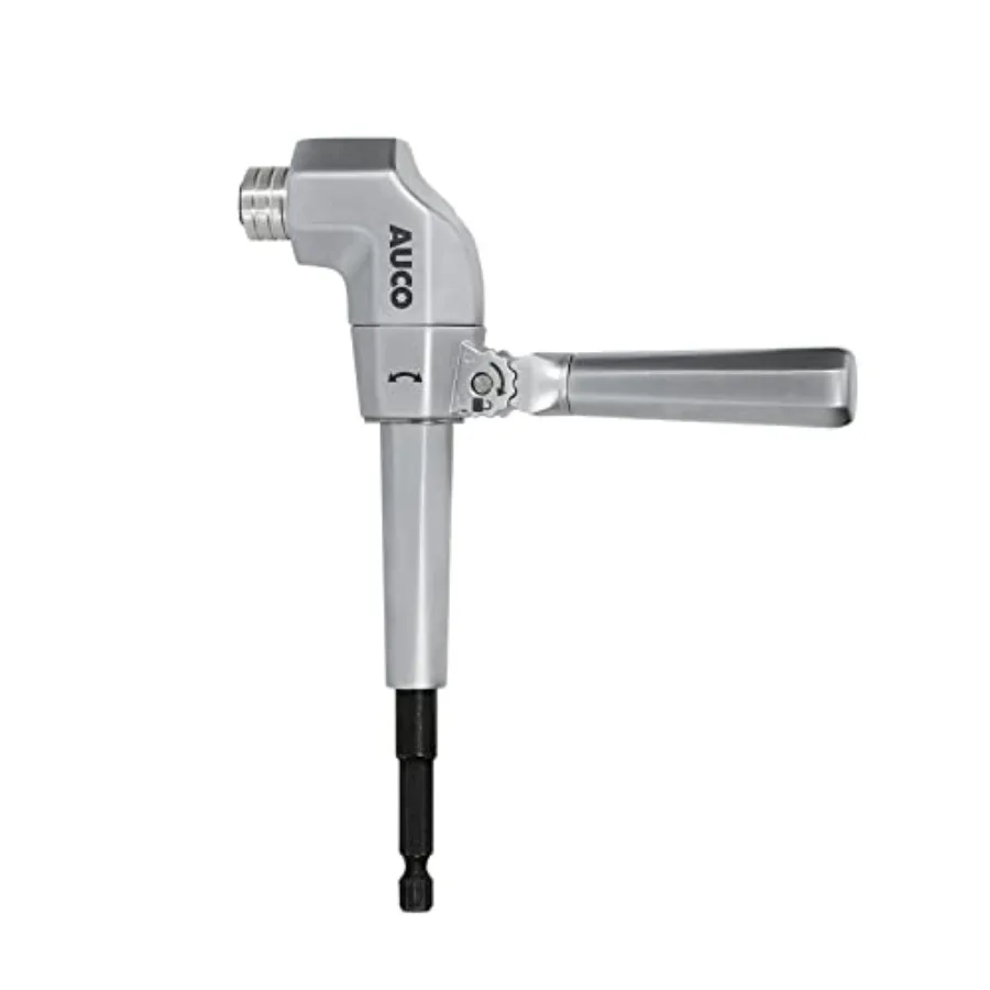 Durable Right Angle Drill Attachment Adjustable Drill Adapter Impact Fit Max Torque 500 in-lbs 56.5 Nm All Metal Body and Steel
Durable Right Angle Drill Attachment Adjustable Drill Adapter Impact Fit Max Torque 500 in-lbs 56.5 Nm All Metal Body and Steel