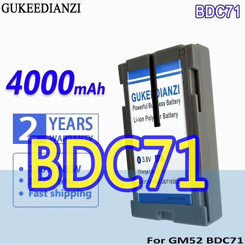 BDC71 4000 мАч для тахеометра GM52 7,2 В BDC71 Батарея тахеометра высокой емкости
BDC71 4000 мАч для тахеометра GM52 7,2 В BDC71 Батарея тахеометра высокой емкости