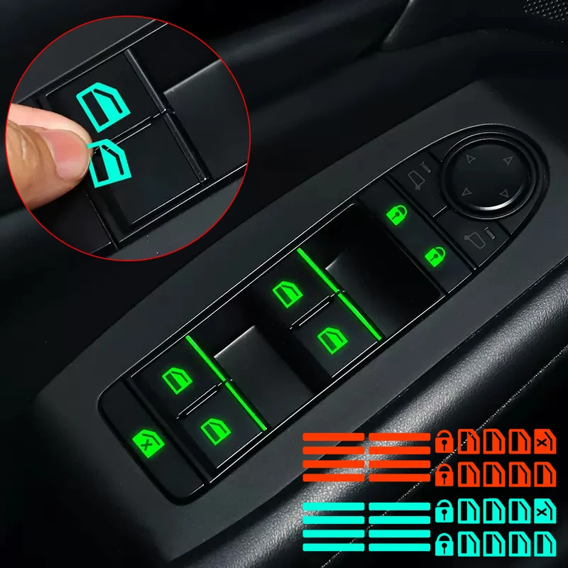 Car Window Lifter Luminous Switch Button Stickers Night Glowing Fluorescent Decals for Toyota Camry Mitsubishi Benz Hyundai Kia
Car Window Lifter Luminous Switch Button Stickers Night Glowing Fluorescent Decals for Toyota Camry Mitsubishi Benz Hyundai Kia