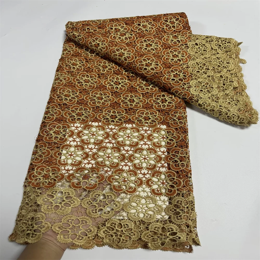 African Lace Fabric 2024 High Quality Guipure Cord Lace Fabric Wedding Dresses Nigerian Lace Fabric Water Soluble Sewing
African Lace Fabric 2024 High Quality Guipure Cord Lace Fabric Wedding Dresses Nigerian Lace Fabric Water Soluble Sewing