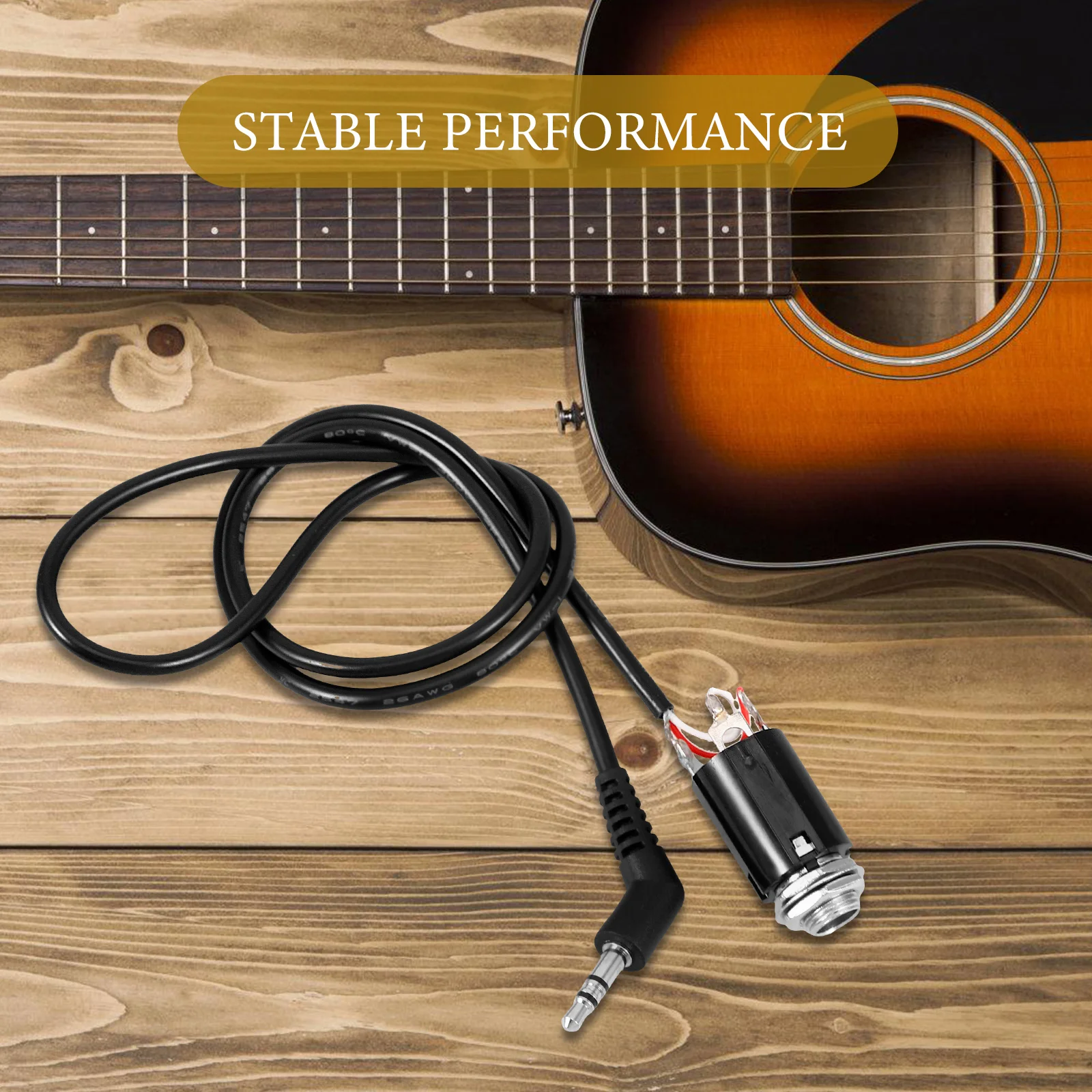 1 set Guitar Cable Accessories High Fidelity Sound Quality Durable Professional Pickup System Connector Acoustic Guitar Parts
1 set Guitar Cable Accessories High Fidelity Sound Quality Durable Professional Pickup System Connector Acoustic Guitar Parts