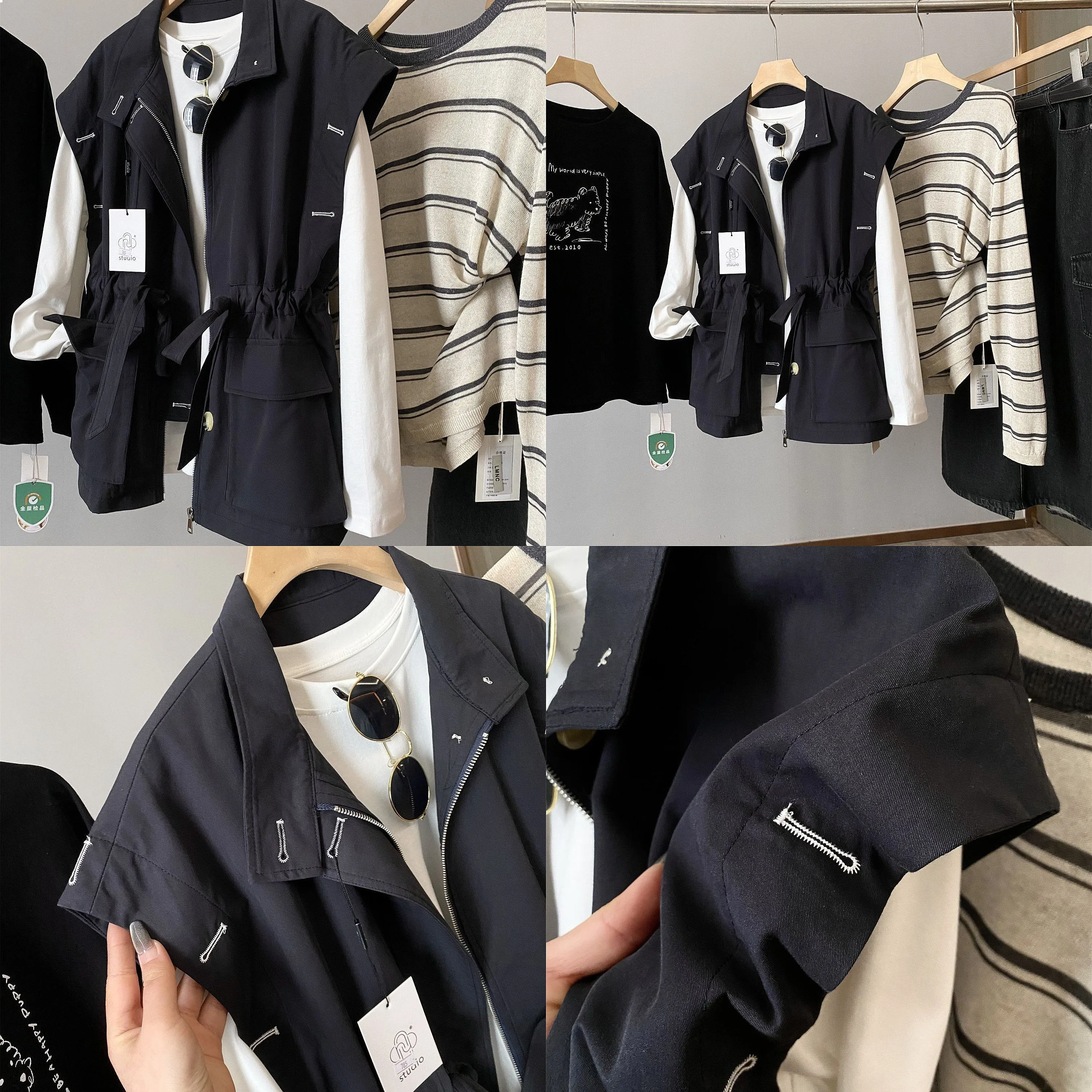 Stand Collar Waist Cinching Commuting Casual Workwear Vest For Women 2025 Spring And Autumn Loose Sleeveless Jacket
Stand Collar Waist Cinching Commuting Casual Workwear Vest For Women 2025 Spring And Autumn Loose Sleeveless Jacket