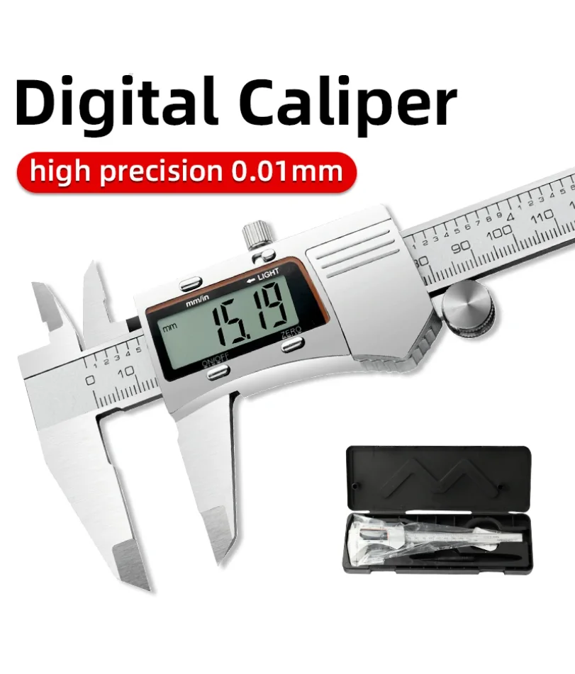 Digital Pachometer Metal Caliper Professional Vernier Caliber Measuring Tools Woodworking Thick Gauge Depth Electronic Ruler
Digital Pachometer Metal Caliper Professional Vernier Caliber Measuring Tools Woodworking Thick Gauge Depth Electronic Ruler
