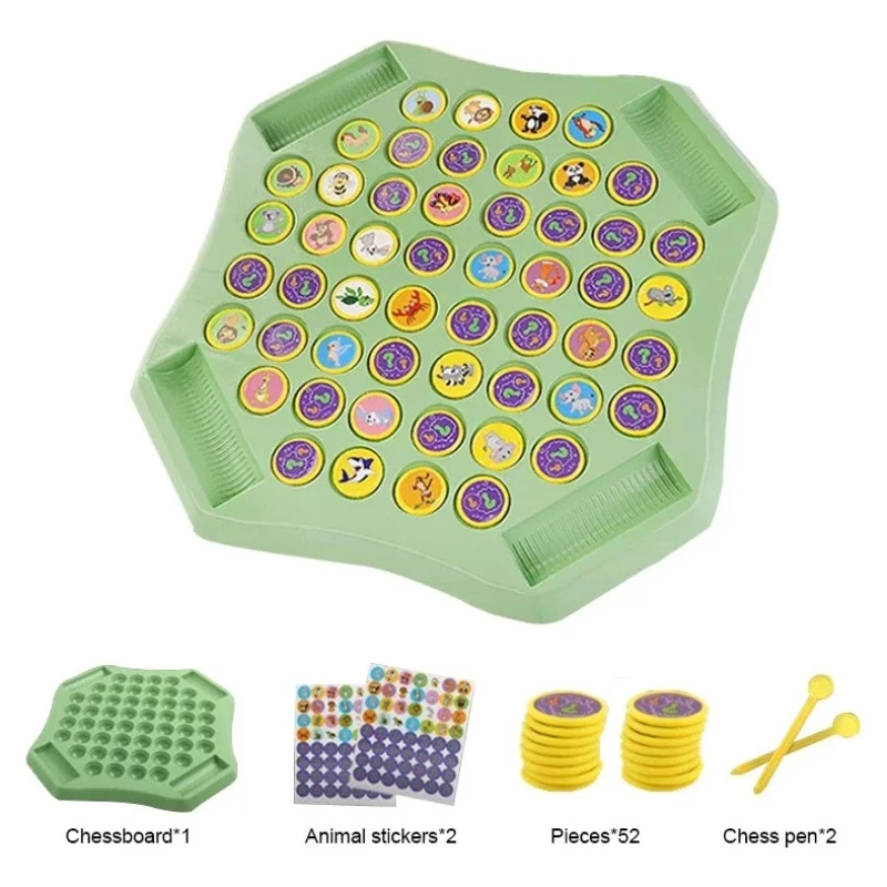 Flip Chess Memory Game Animal Fruit Cognitive Learning Toy for Kids Logic Observation Training 2-4 Player Family Battle Game
Flip Chess Memory Game Animal Fruit Cognitive Learning Toy for Kids Logic Observation Training 2-4 Player Family Battle Game