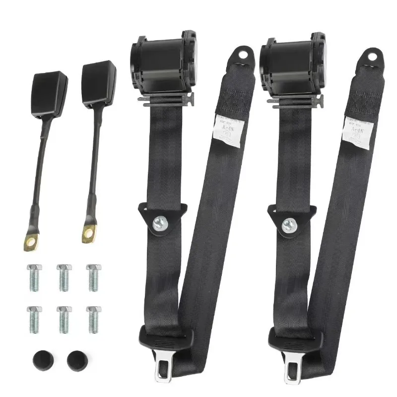 Scalable 3-point Car Seat Belt Driver's Seat Belt with Emergency Locking Car Replacement Parts Truck Golf Cart Seat Belt 2pcs
Scalable 3-point Car Seat Belt Driver's Seat Belt with Emergency Locking Car Replacement Parts Truck Golf Cart Seat Belt 2pcs