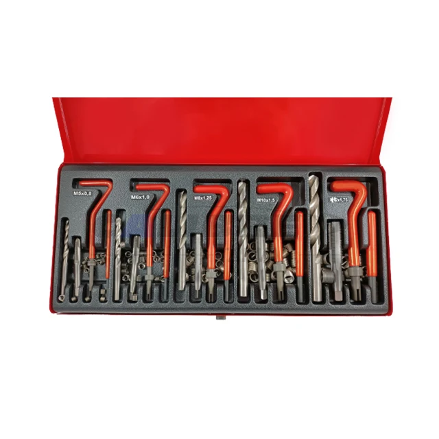 TAIWAN CALIBRE 131 PC M5 M6 M8 M10 M12 Thread Repair Wire Insert Kit Helicoil Type Thread Repair Kit
TAIWAN CALIBRE 131 PC M5 M6 M8 M10 M12 Thread Repair Wire Insert Kit Helicoil Type Thread Repair Kit