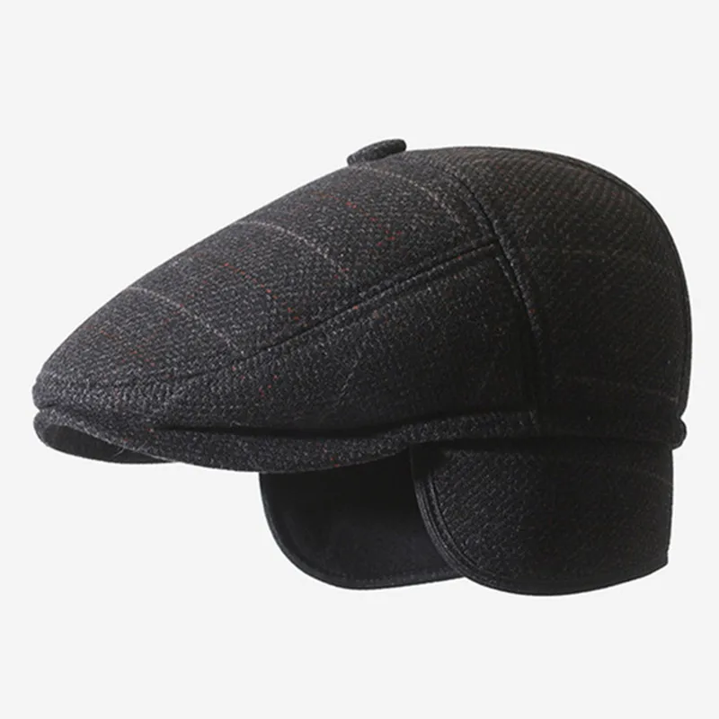 New Winter Men's Caps Plush Thickened Coldproof Earmuffs Hats Vintage Warm Berets Golf Cap Middle Aged Elderly Dad's Cotton Hat
New Winter Men's Caps Plush Thickened Coldproof Earmuffs Hats Vintage Warm Berets Golf Cap Middle Aged Elderly Dad's Cotton Hat
