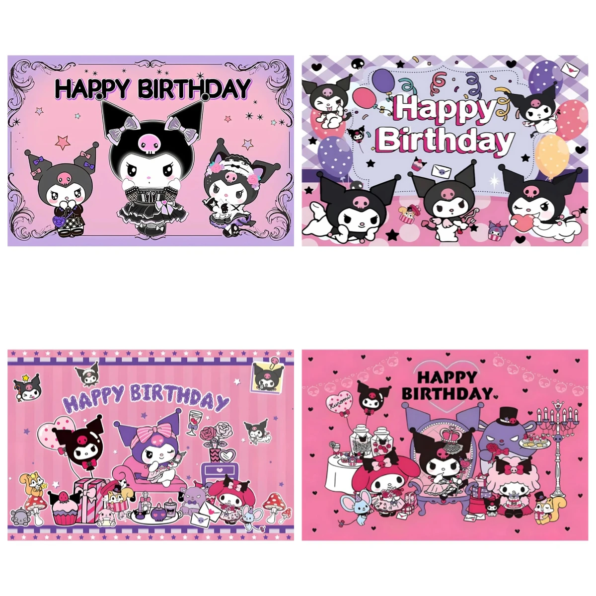 Sanrio Hello Kitty Kuromi Cinnamon Photography Backdrop Birthday Party Decor Cartoon Photo Background Party Banner Supplies
Sanrio Hello Kitty Kuromi Cinnamon Photography Backdrop Birthday Party Decor Cartoon Photo Background Party Banner Supplies