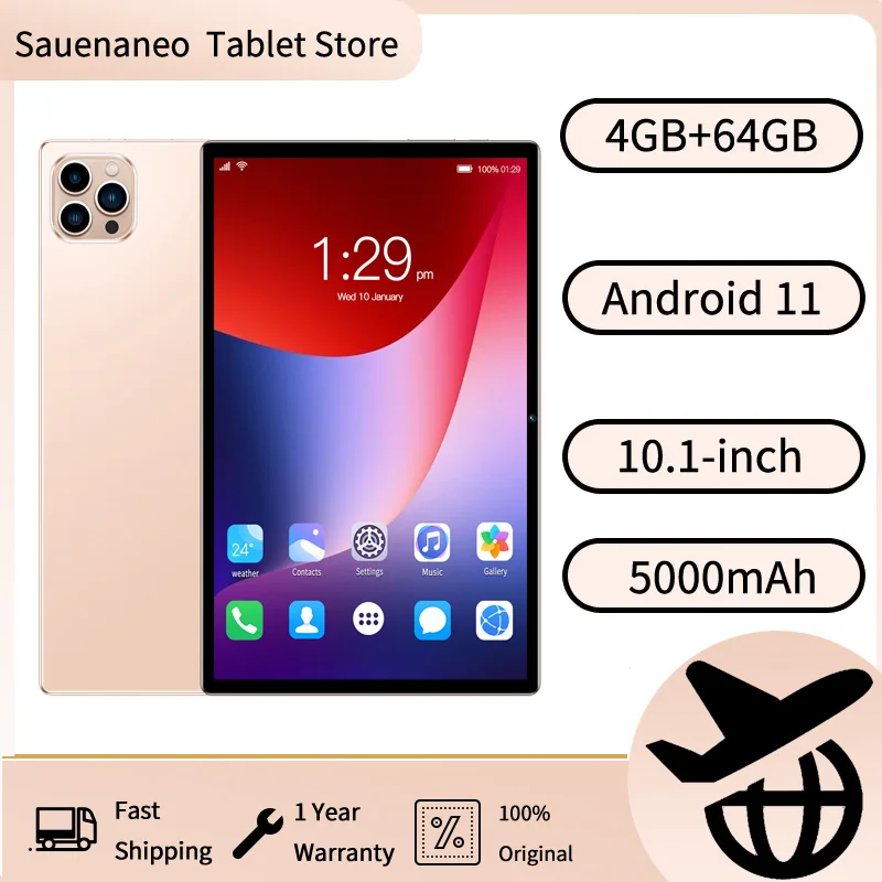 Hot Selling Original 10.1-inch Android 11 Global 4GB+64GB 5000mAh Battery Dual card Dual camera WIFI High-Definition Screen
Hot Selling Original 10.1-inch Android 11 Global 4GB+64GB 5000mAh Battery Dual card Dual camera WIFI High-Definition Screen