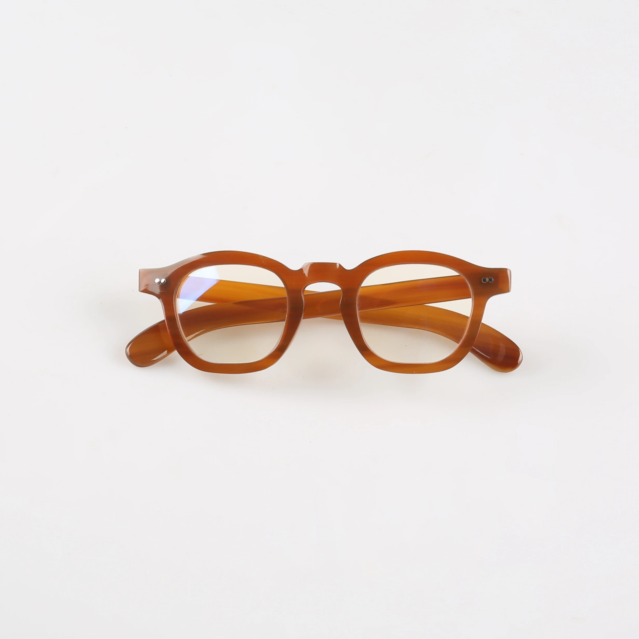 Eyeglass Frames Unique Handmade light Coffee Horn Prescription Man Glasses Frames Vintage Square Retro Myopia Eyeglasses 
Eyeglass Frames Unique Handmade light Coffee Horn Prescription Man Glasses Frames Vintage Square Retro Myopia Eyeglasses