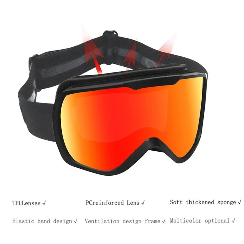 Double-Layer Ski Goggles Large Frame Snowboard Goggles Durable UV-Protection Anti-Fog Snow Goggles for Outdoor Sport
Double-Layer Ski Goggles Large Frame Snowboard Goggles Durable UV-Protection Anti-Fog Snow Goggles for Outdoor Sport