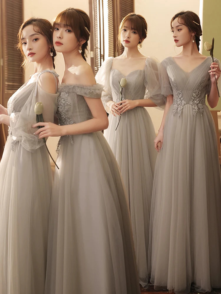 Элегантное зимнее платье для подружек невесты в корейском стиле, длинное, из нейлона и полиэстера
Элегантное зимнее платье для подружек невесты в корейском стиле, длинное, из нейлона и полиэстера