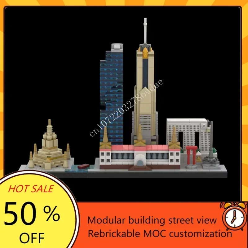 904PCS Bangkok Skyline MOC Creative street view Model Building Blocks Architecture DIY Education Assembly Model Toys Gifts
904PCS Bangkok Skyline MOC Creative street view Model Building Blocks Architecture DIY Education Assembly Model Toys Gifts