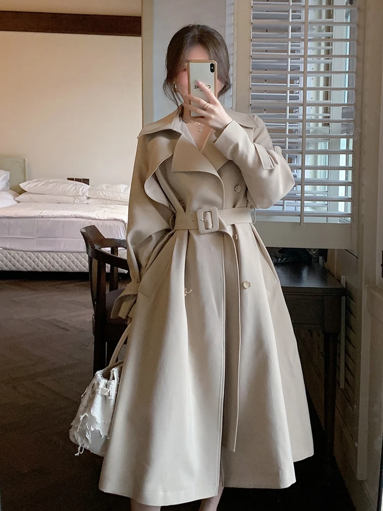 Beige Windbreaker Jaet Women's Mid-Length Versatile Spring Autumn New Korean Sle Small Size Briti Sle ular Coat
Beige Windbreaker Jaet Women's Mid-Length Versatile Spring Autumn New Korean Sle Small Size Briti Sle ular Coat