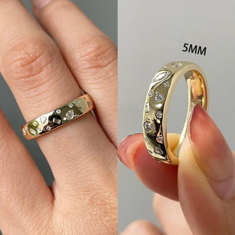 2-Carat 5MM Starlight Flat Inlaid Laboratory Diamond Multi Diamond Ring 14K 10K Pure Gold Ring Anniversary Gift
2-Carat 5MM Starlight Flat Inlaid Laboratory Diamond Multi Diamond Ring 14K 10K Pure Gold Ring Anniversary Gift