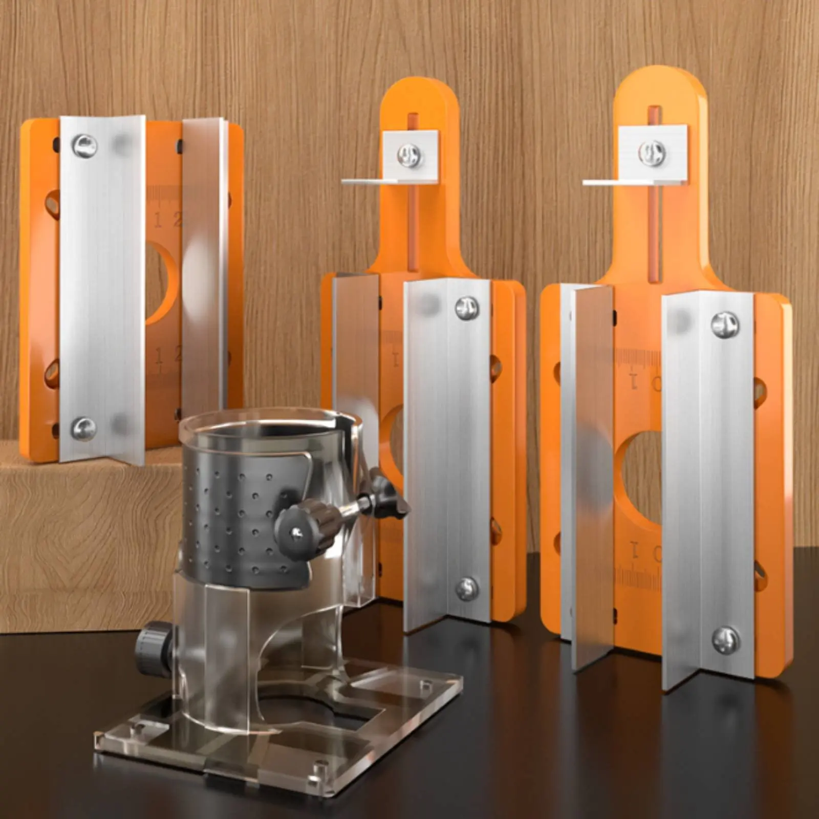 Invisible Fastener Jig up to 54 Mm Thick 2 in 1 Router Jig Wood Router Template Self-Centering Cutting Guide Plate for Workshop
Invisible Fastener Jig up to 54 Mm Thick 2 in 1 Router Jig Wood Router Template Self-Centering Cutting Guide Plate for Workshop