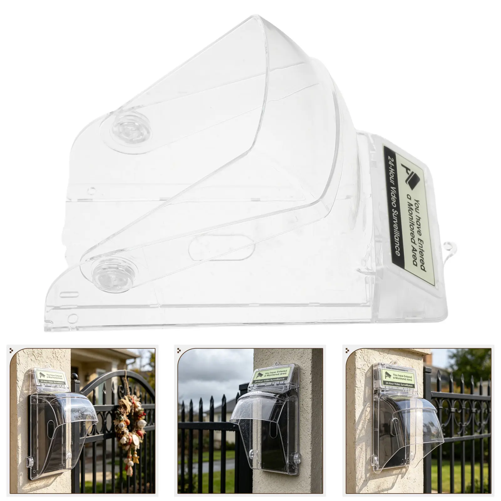 Transparent Plastic Doorbell Rain Cover Waterproof for Outdoor Wireless Video Doorbells Theft Deterrent Clear
Transparent Plastic Doorbell Rain Cover Waterproof for Outdoor Wireless Video Doorbells Theft Deterrent Clear
