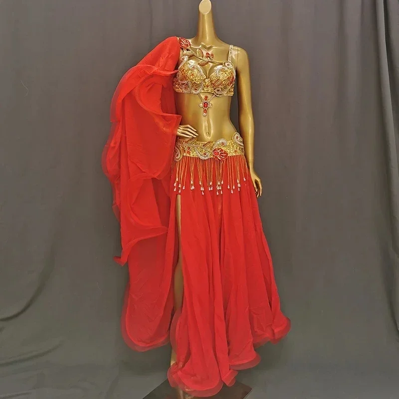 Hot Sale New Professional Sequined Belly Dance Clothing Performance Outfits Belly Dancing Clothes Bellydance Bra&Belt&Skirt Suit
Hot Sale New Professional Sequined Belly Dance Clothing Performance Outfits Belly Dancing Clothes Bellydance Bra&Belt&Skirt Suit