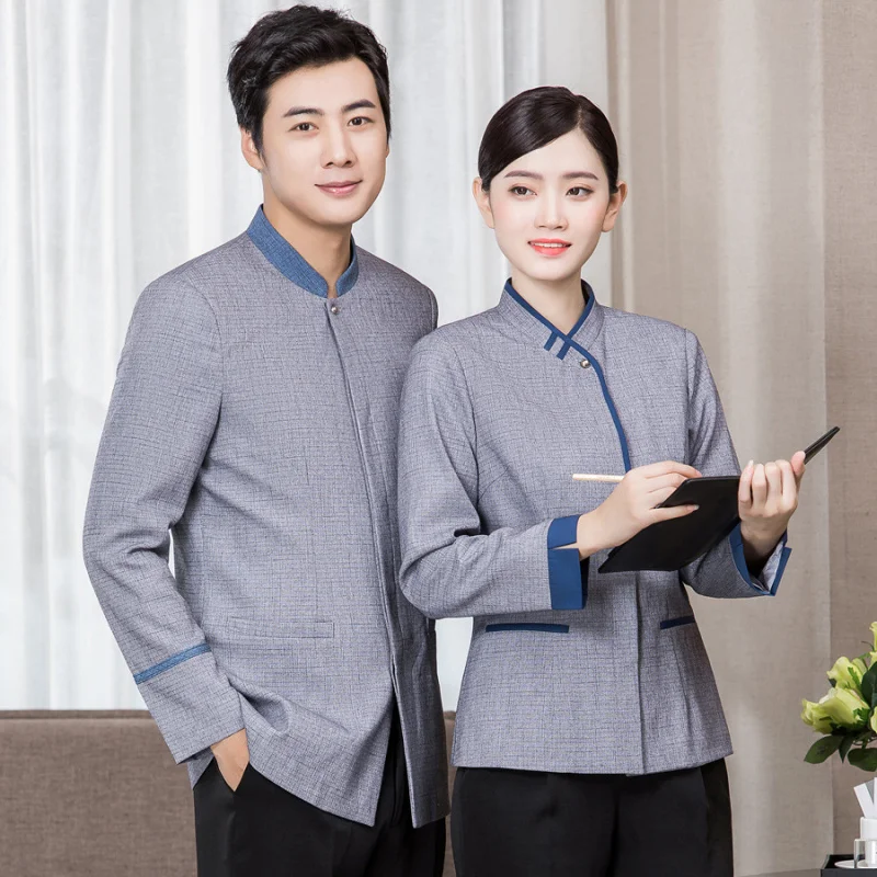 Рабочая одежда для уборщиков, работающих в сфере управления недвижимостью и уборки гостиничных номеров, дышащая осенне-зимняя одежда с длинными рукавами.
Рабочая одежда для уборщиков, работающих в сфере управления недвижимостью и уборки гостиничных номеров, дышащая осенне-зимняя одежда с длинными рукавами.