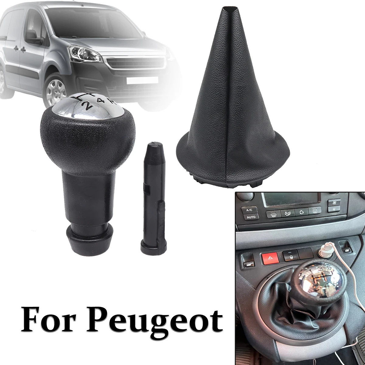 5 Speed Gear Shift Knob Gaiter Boot For Peugeot Partner B9 Shifter Lever Stick Head Replacement Parts 2008 - 2015 2016 2017 2018
5 Speed Gear Shift Knob Gaiter Boot For Peugeot Partner B9 Shifter Lever Stick Head Replacement Parts 2008 - 2015 2016 2017 2018