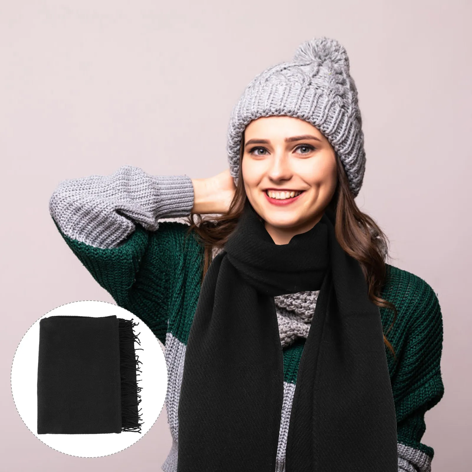 1Pcs Winter Scarf for Women Soft Imitation Cashmere Solid Color Warm Shawl Elegant Stylish Neckwear All-Season Fashion Accessory
1Pcs Winter Scarf for Women Soft Imitation Cashmere Solid Color Warm Shawl Elegant Stylish Neckwear All-Season Fashion Accessory