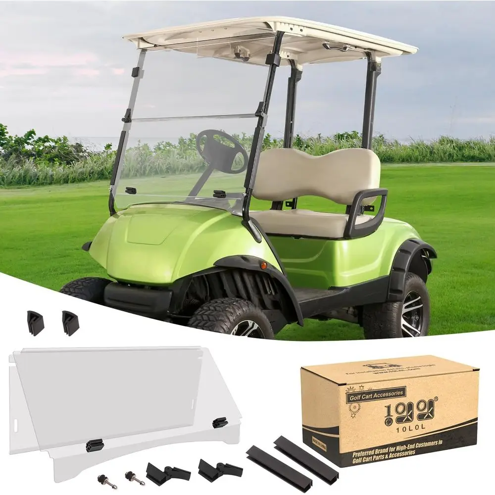 Clear Windshield or G29 Drive Gol Cart 2007-2016, 4MM Thicken oldable Gol Cart Windsn, High Transparency, Impact Resistant and A
Clear Windshield or G29 Drive Gol Cart 2007-2016, 4MM Thicken oldable Gol Cart Windsn, High Transparency, Impact Resistant and A
